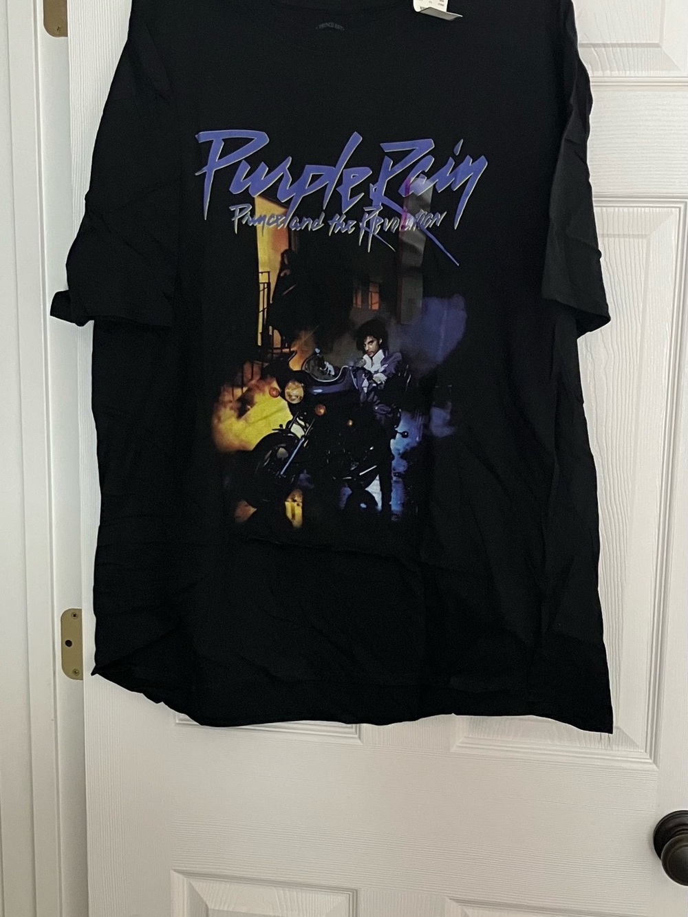 Black "Purple Rain" Graphic Tee - Kids